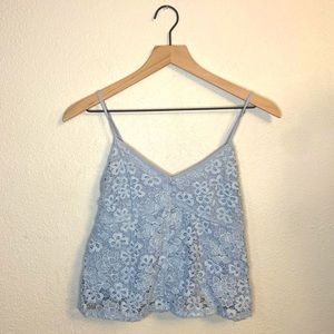 miami womens blue spaghetti strap top